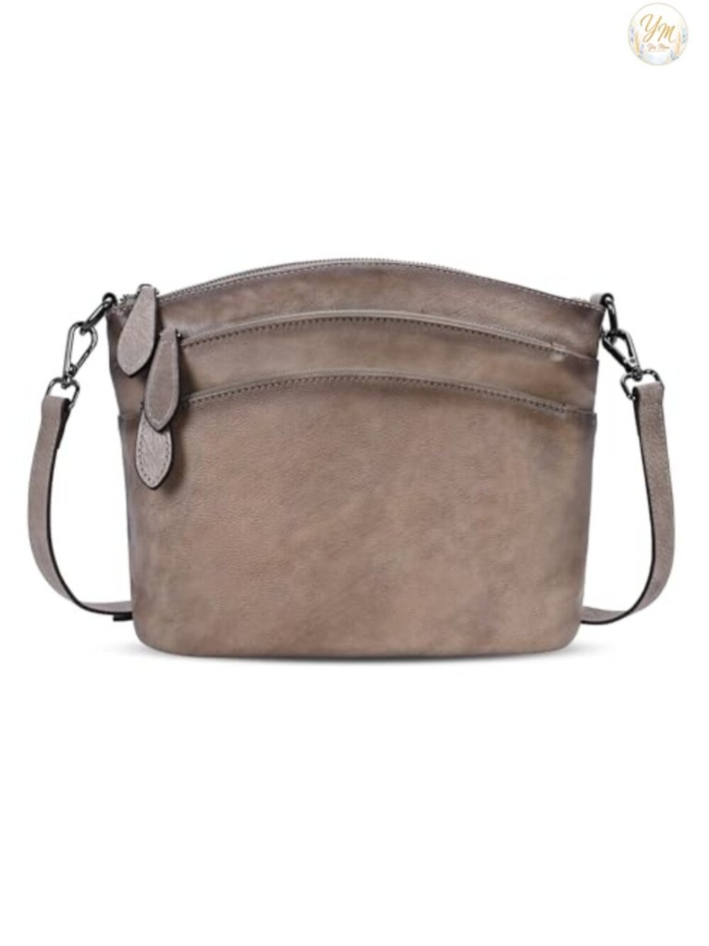 Vintage Leather Crossbody Bag Adjustable Strap Travel Handbag